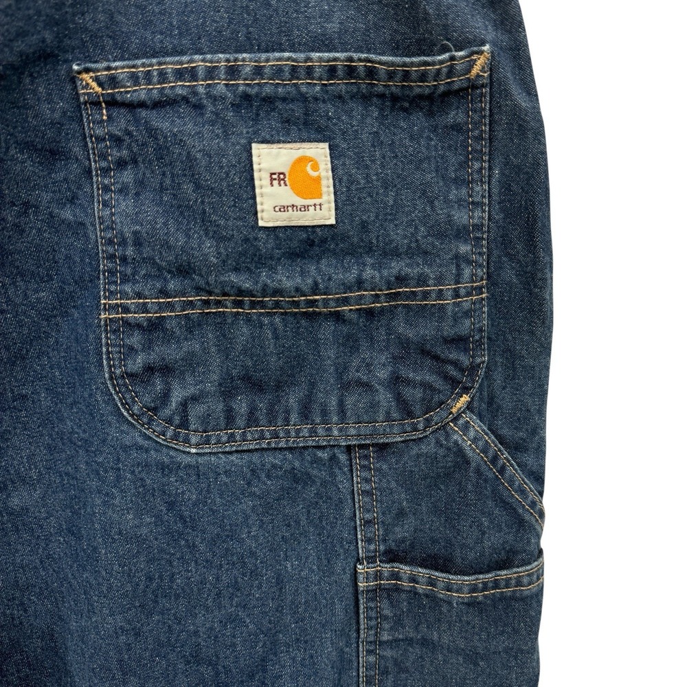 Carhartt FR FRB13 DNM Jeans 42x30 Flame Resistant NFPA 2112 Utility Work